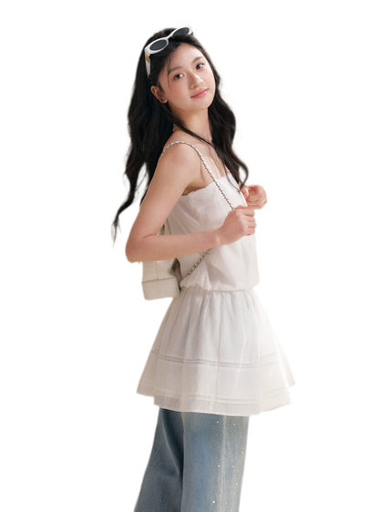 Soft Tencel Lace Dress &amp; Cardigan Set
