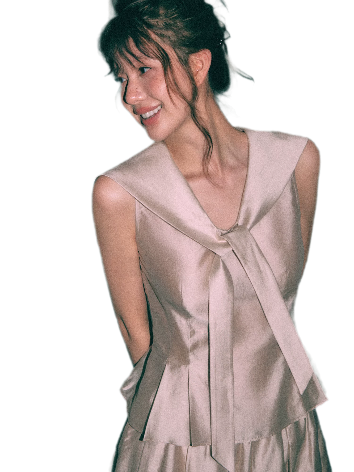 Sailor Collar Blouse Culottes