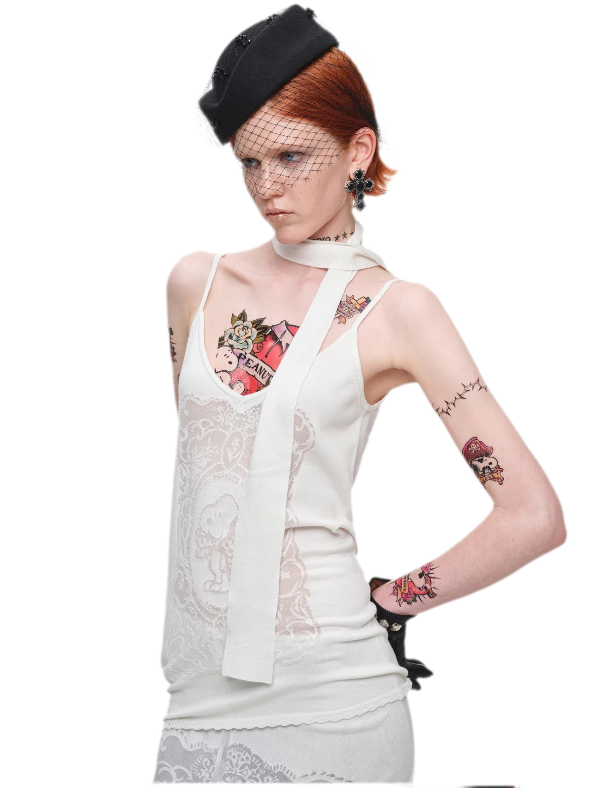 Burnout Graphic V-Neck Camisole