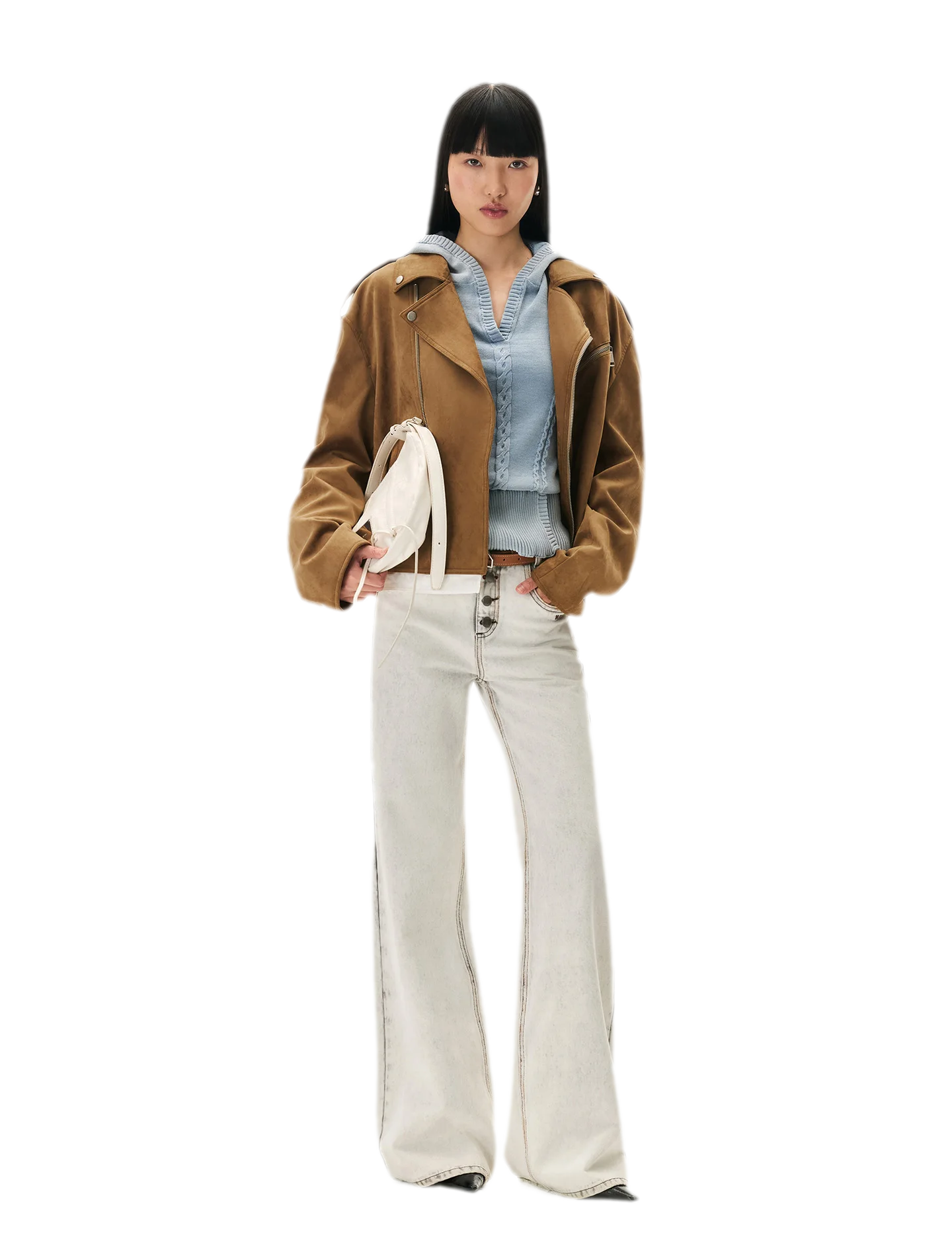 Suede Velvet Relaxed Jacket