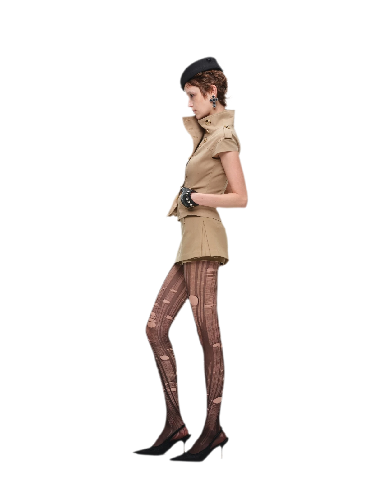 Structured A-Line Mini Skirt
