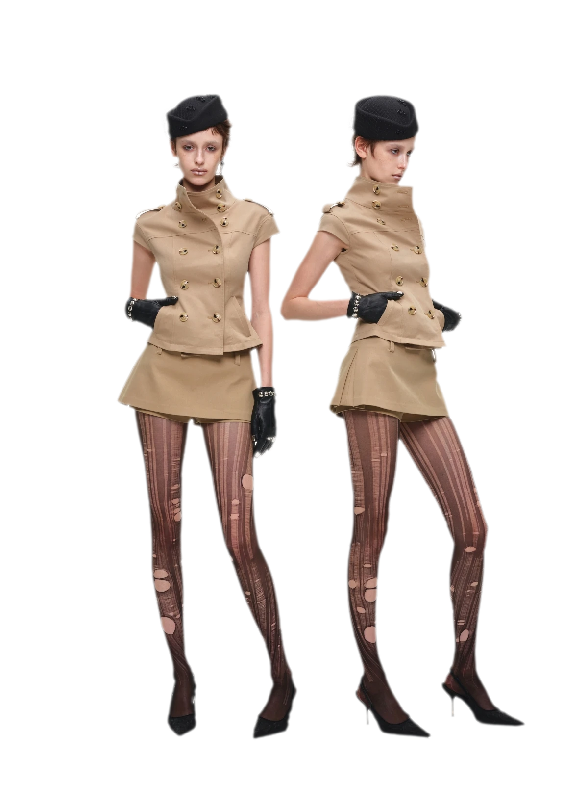 Structured A-Line Mini Skirt