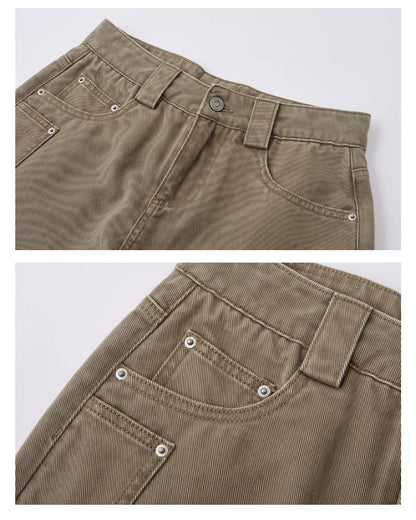 Utility Style Denim Shorts