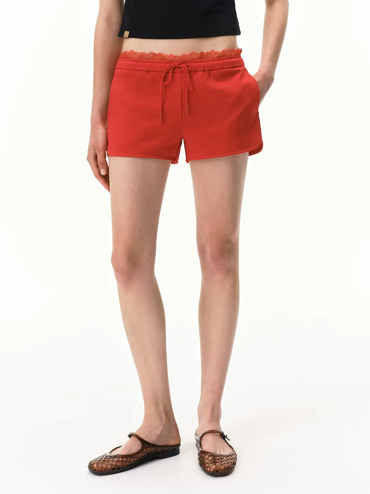 Lace Waist Shorts