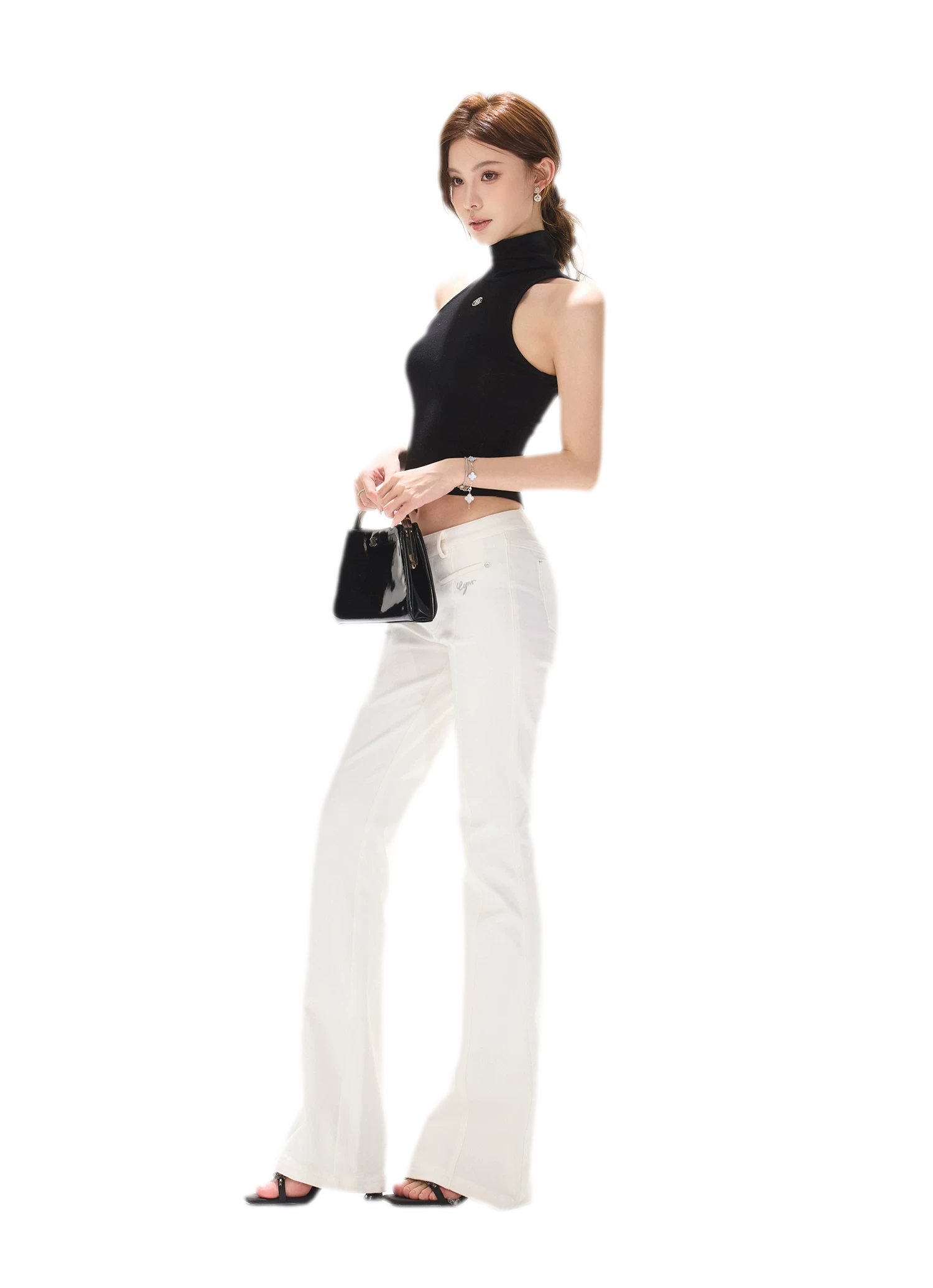 Cutout High Neck Tank