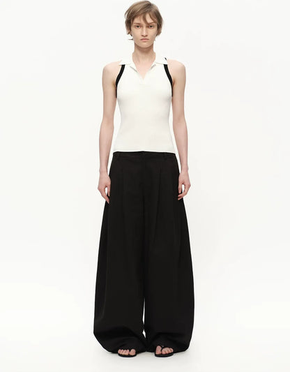 Contrast Rib Polo Tank