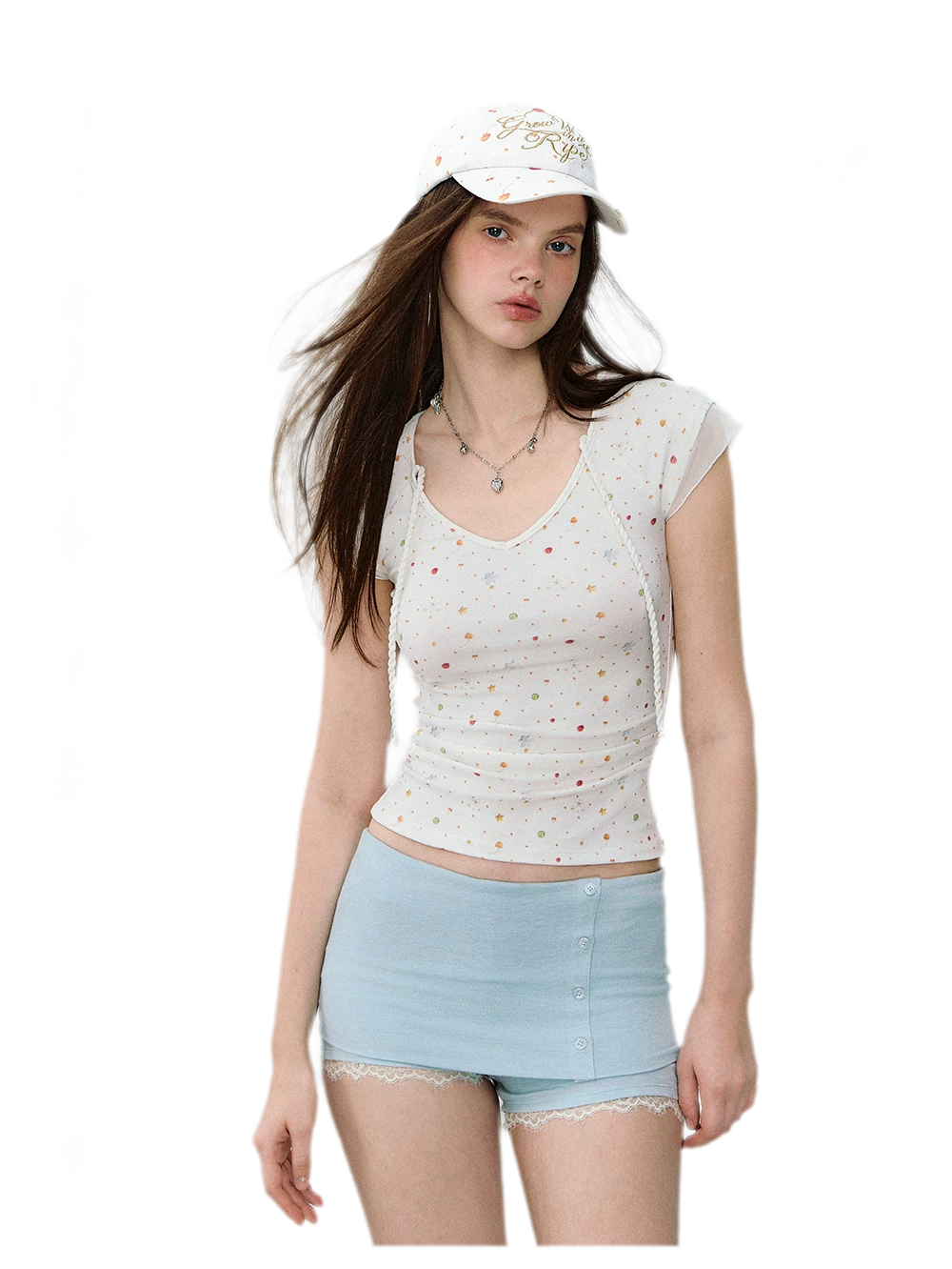 Mambo Signal One-Shoulder Top &amp; Skort
