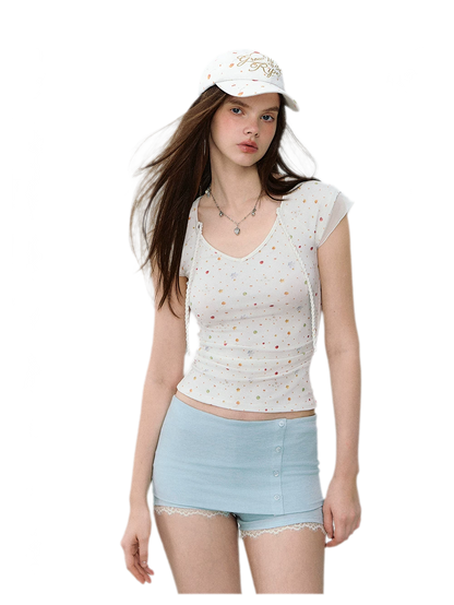Mambo Signal One-Shoulder Top &amp; Skort