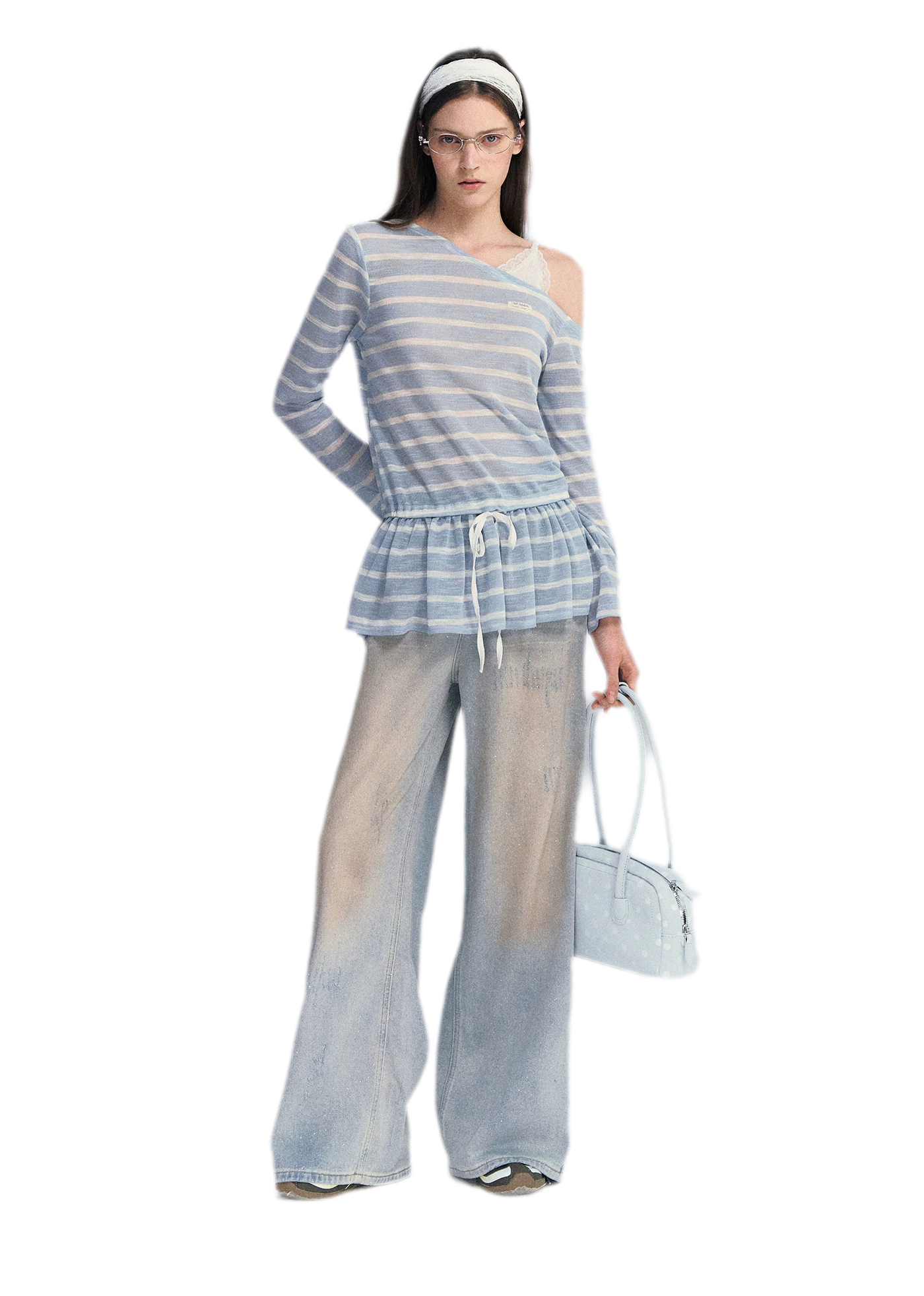 Lace Asymmetric Top
