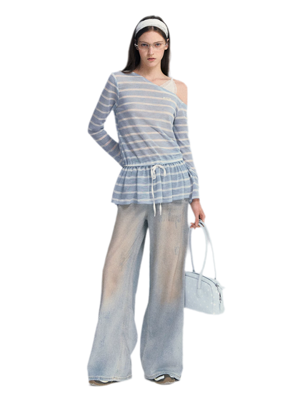 Lace Asymmetric Top