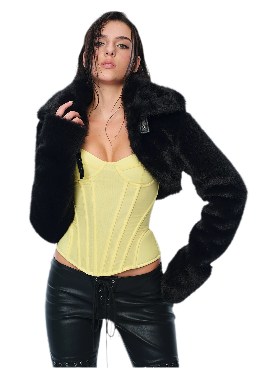 Áo bustier corset cổ tim có cấu trúc