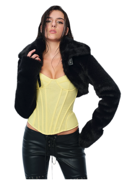 Áo bustier corset cổ tim có cấu trúc