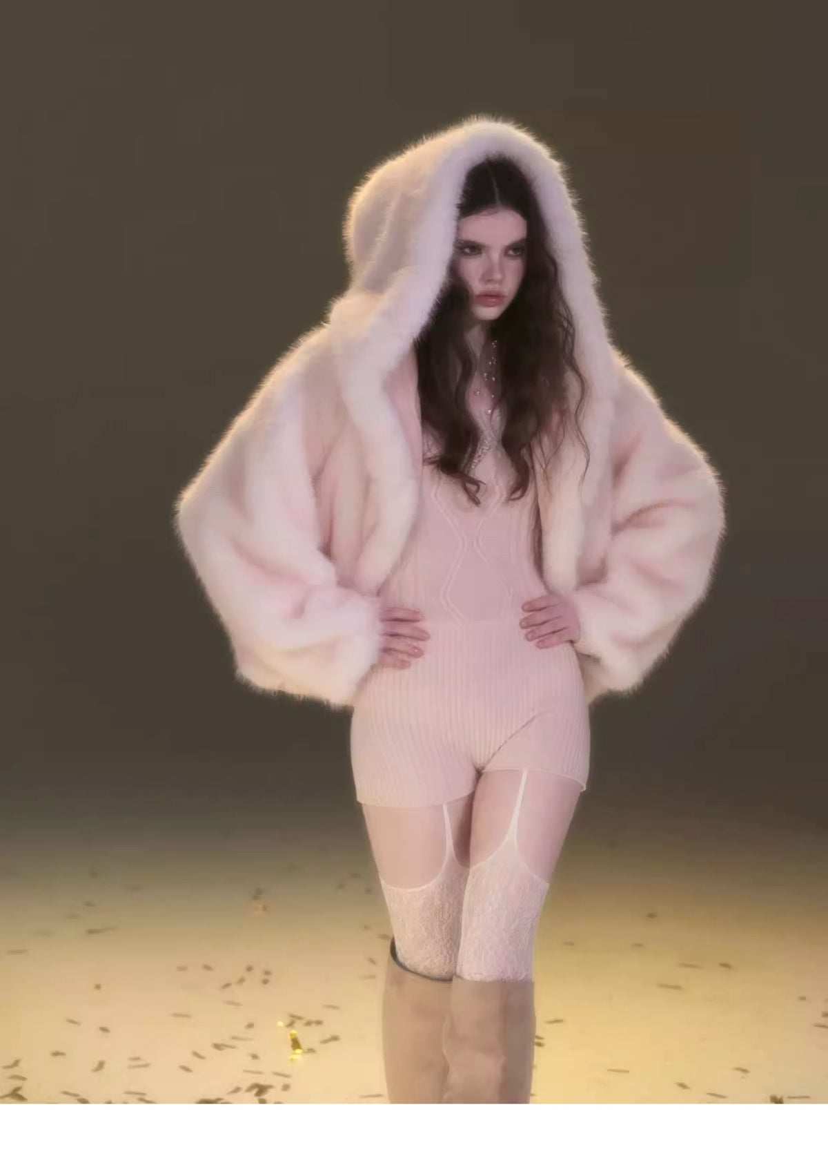 Reversible Suede Fur Winter Jacket