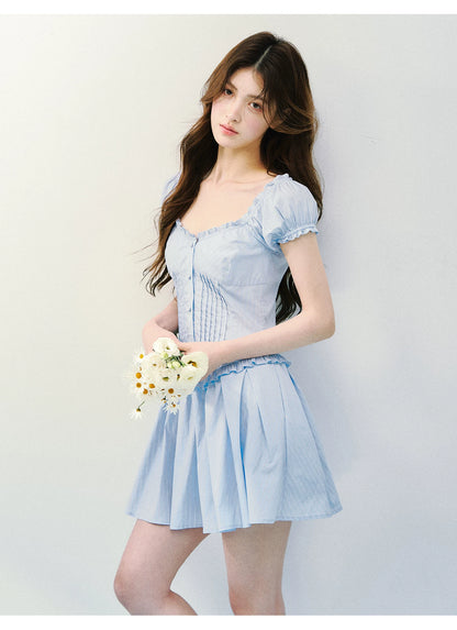 Sea Salt Afternoon Striped Tea Dress