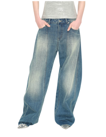 Vintage Washed Lightning Jeans