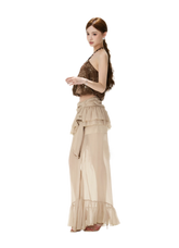 CYNR Beaded Halter Crop Top – view 11