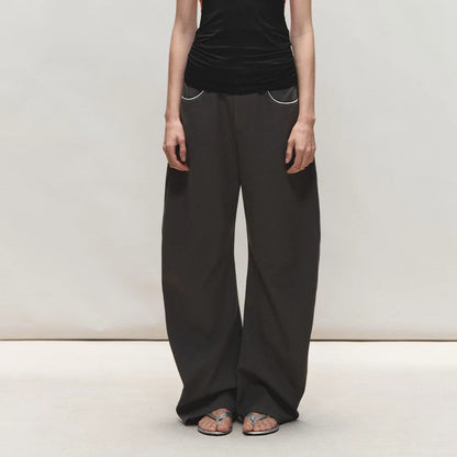 Relaxed Fit Sculpted Wide-Leg Pants