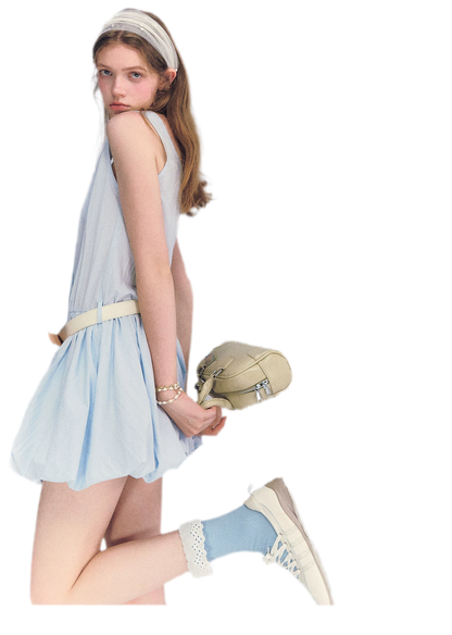 Lace Square Neck Dress