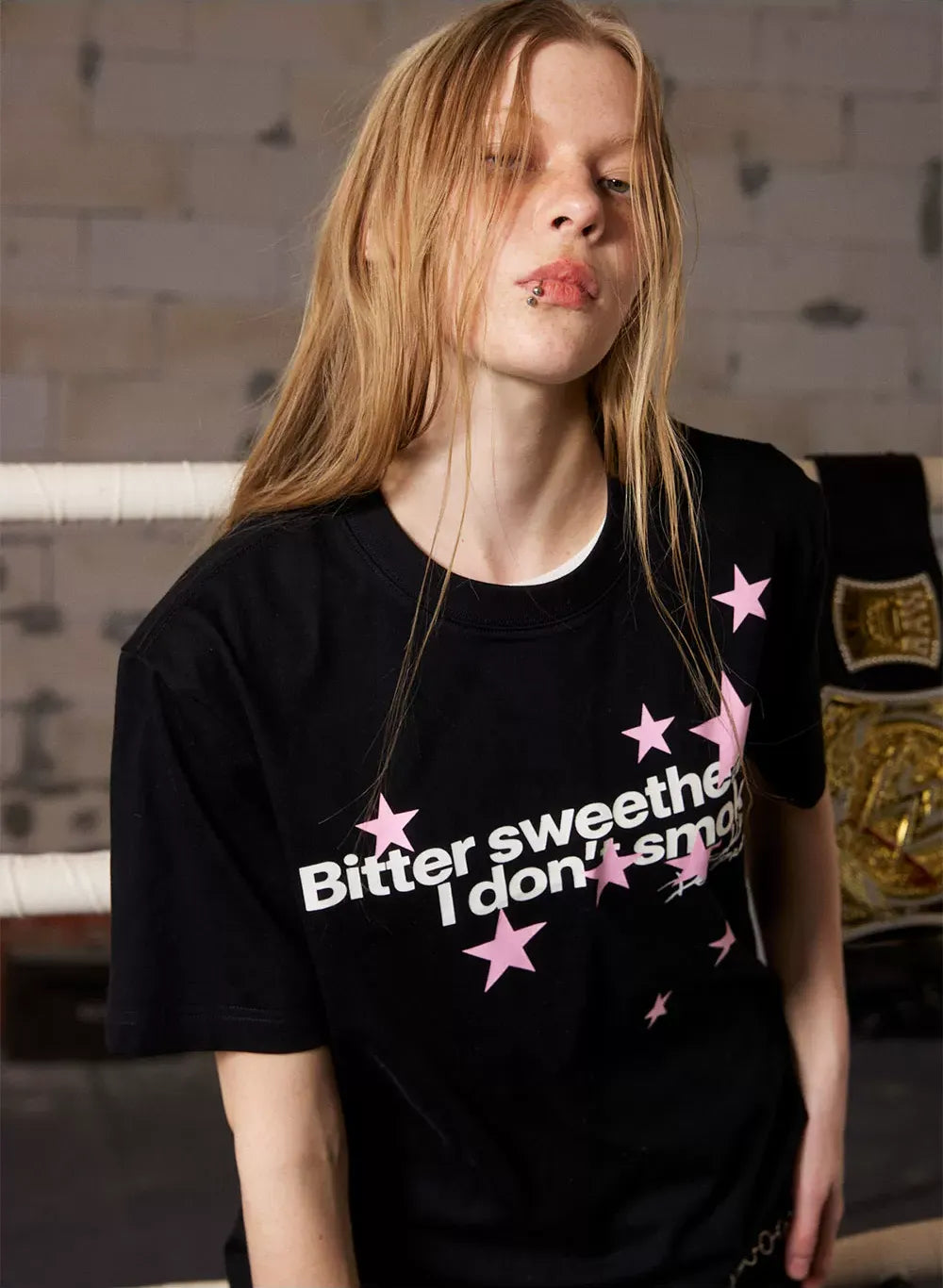 Star Print Short Sleeve T-Shirt