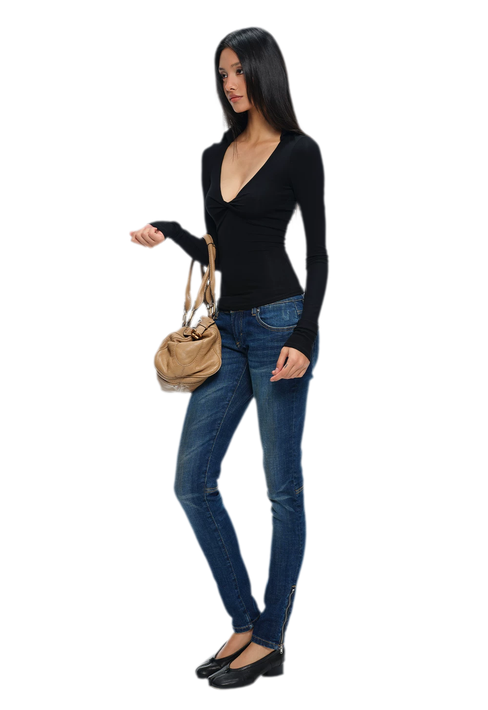 Twisted Knot Slim-Fit Top