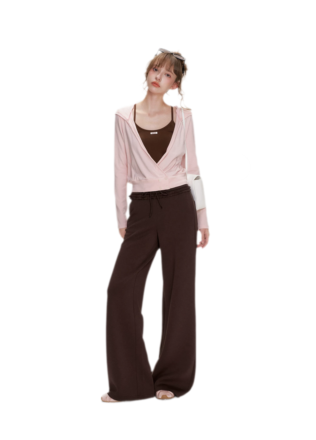 Soft Cotton Wide-Leg Trousers