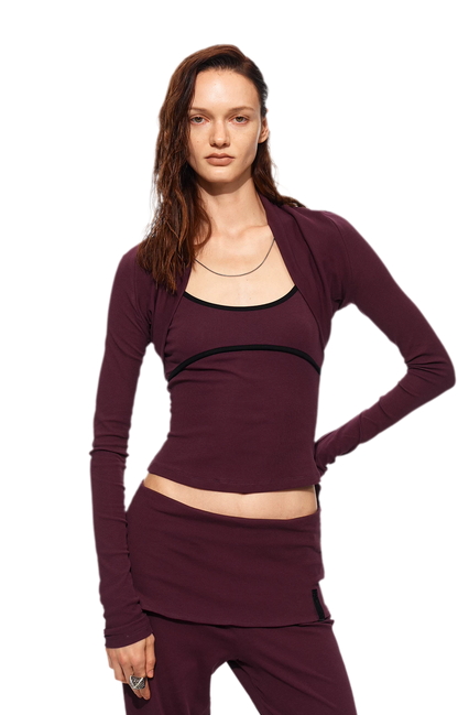 Contrast Cami Pants Set