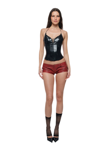 Glossy Corset Top