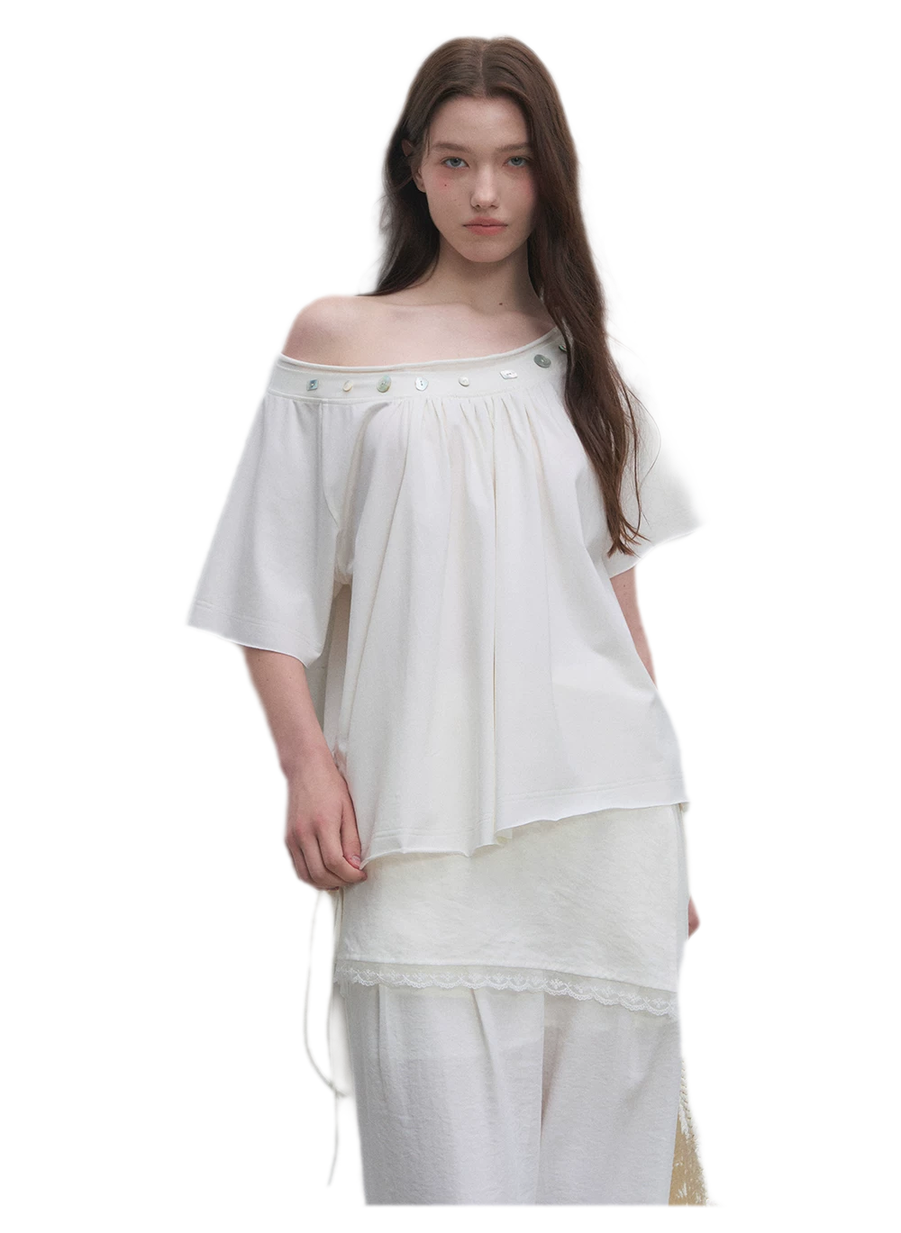 Modal Asymmetric Draped Top