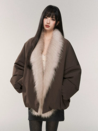 Fox Fur Goose Down Coat