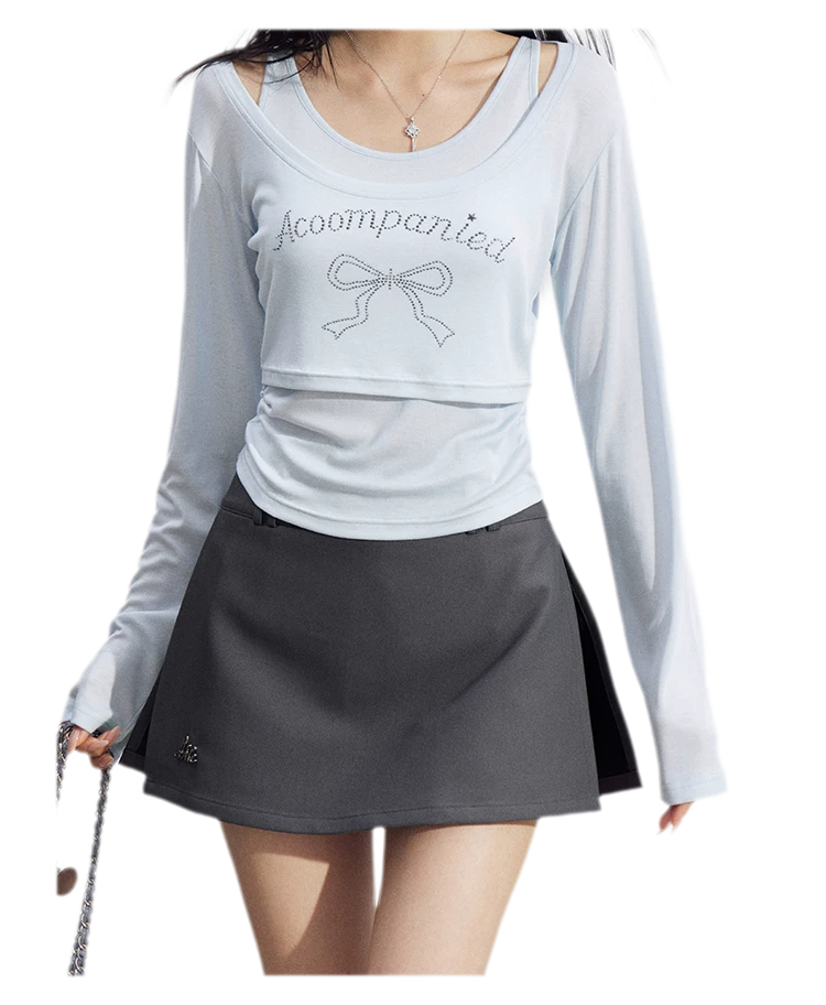 Tailored A-Line Mini Skort