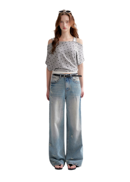 Polka Dot Layered T-Shirt