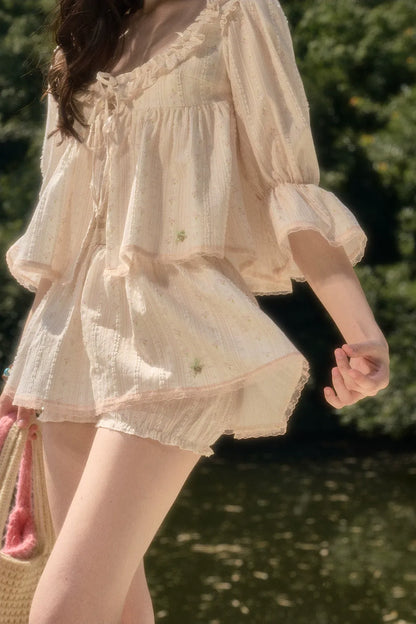 Peach Babydoll Set