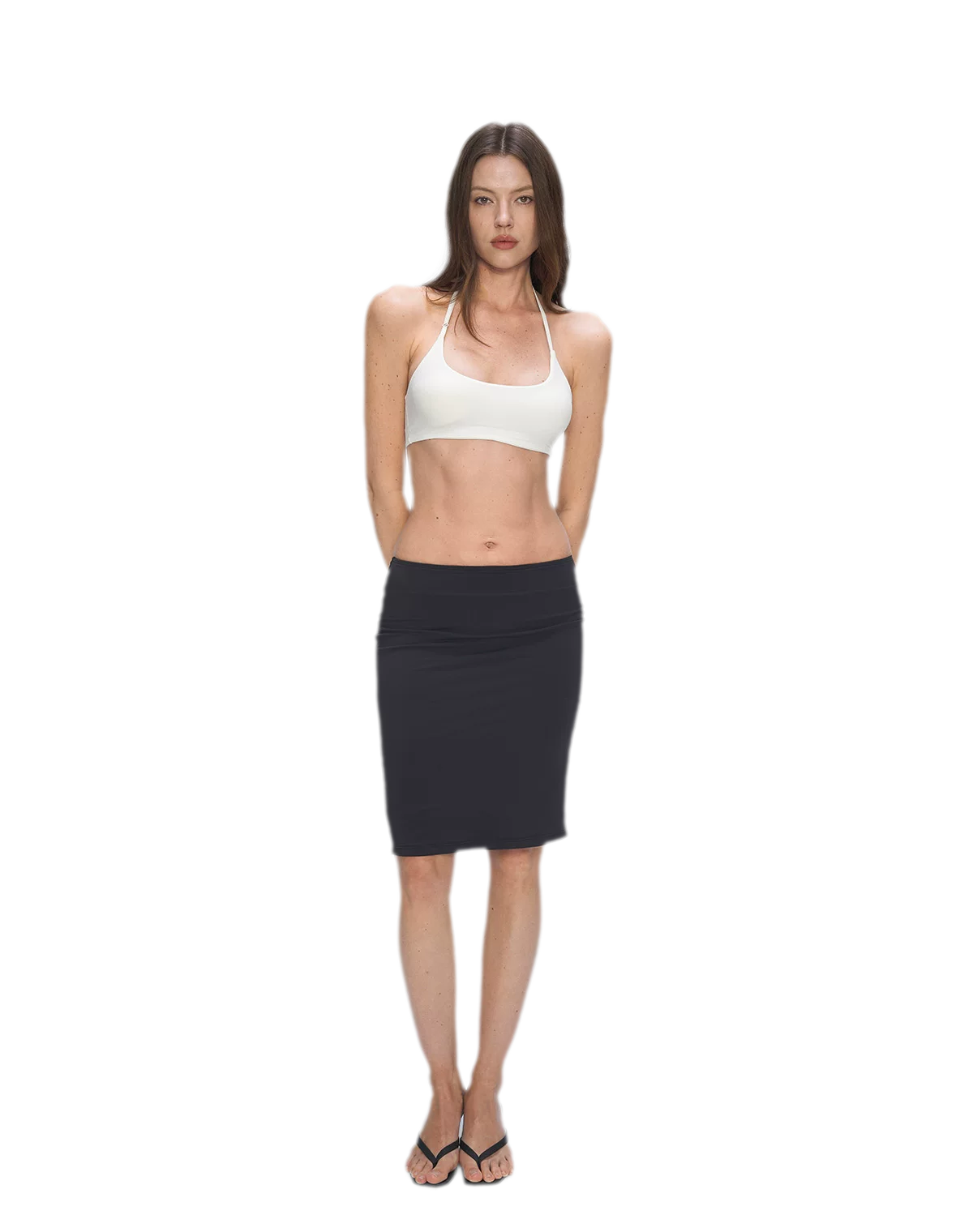 Nude Feel Layered Skirt