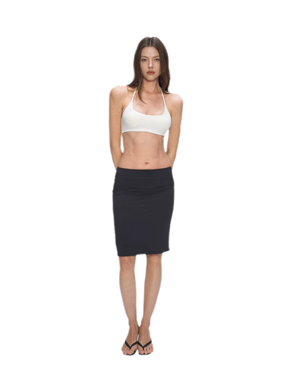 Nude Feel Layered Skirt
