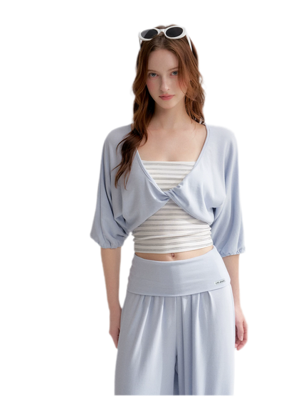 Lantern Sleeve Knit Set