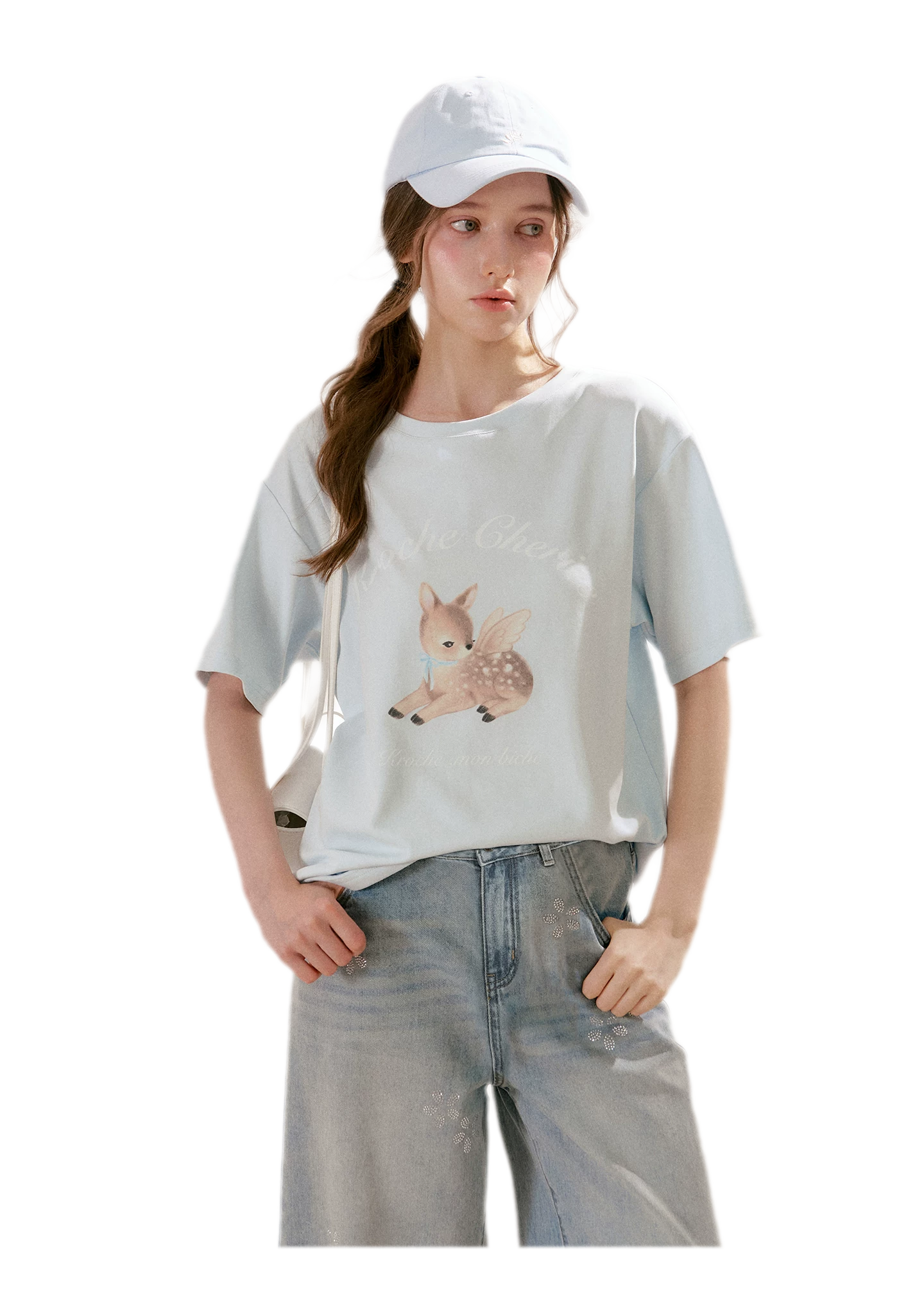Hand-Painted Deer Tee