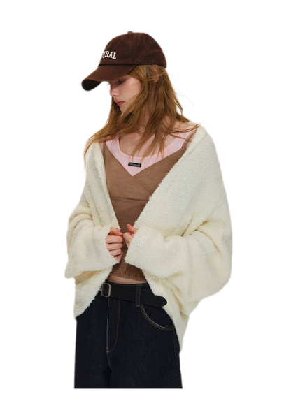 Loop Yarn Cocoon Cardigan