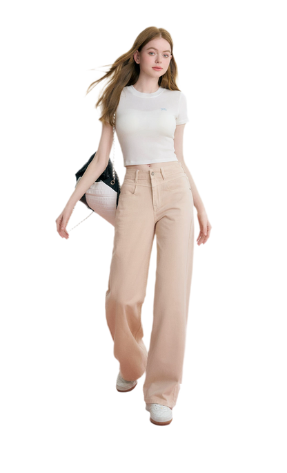 High-Waist Wide-Leg Jeans