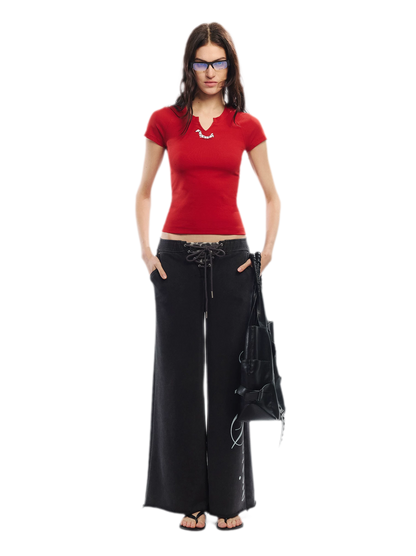 Summer V-neck Slim Fit T-shirt