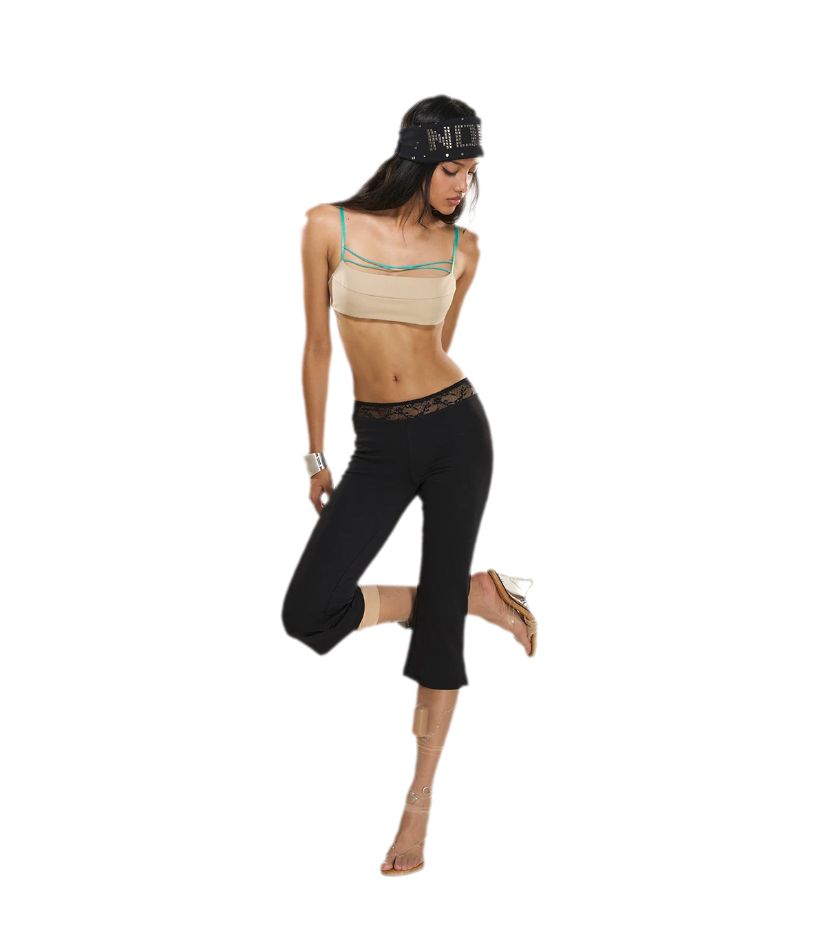 Textured Cutout Halter Camisole