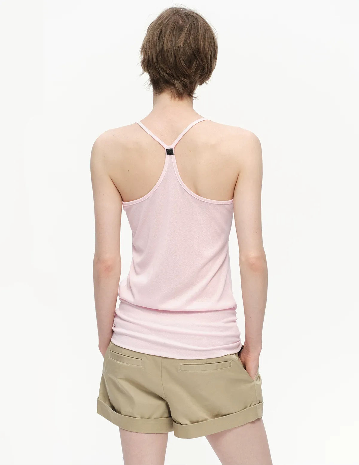 Lyocell Ruched Racerback Tank