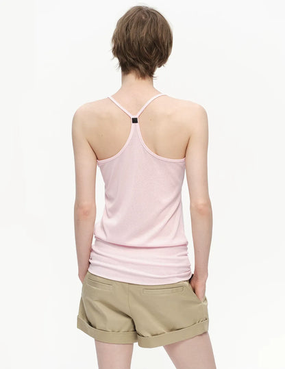 Lyocell Ruched Racerback Tank