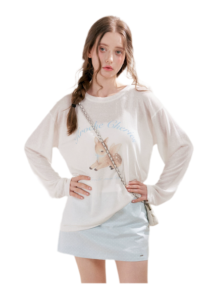Hand-Painted Deer Shirt