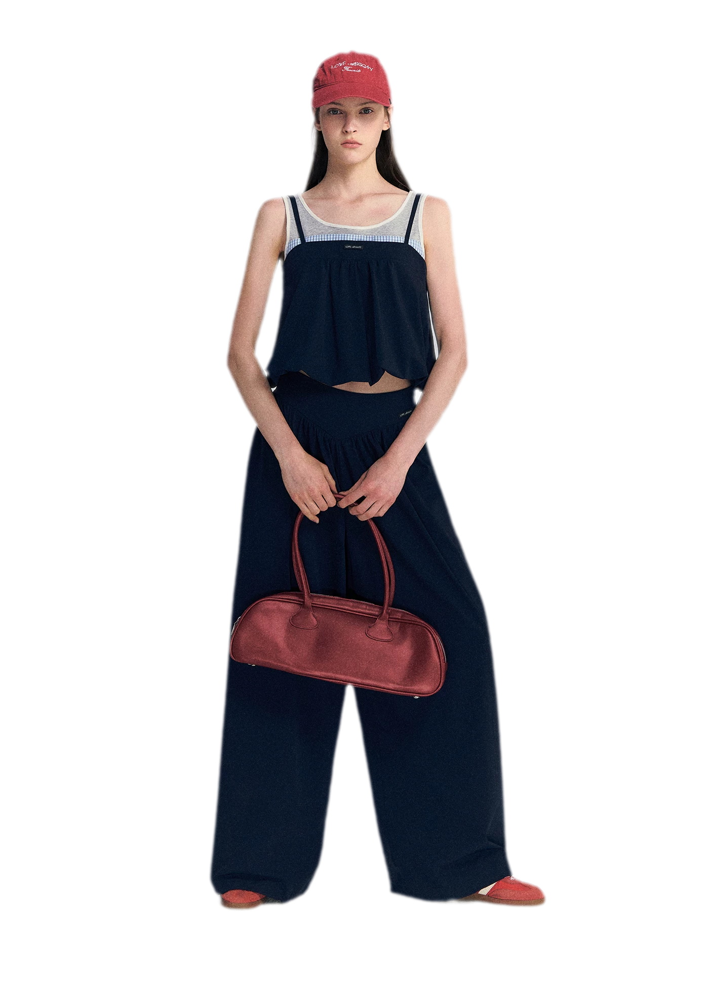 Contrast Faux Layered Set