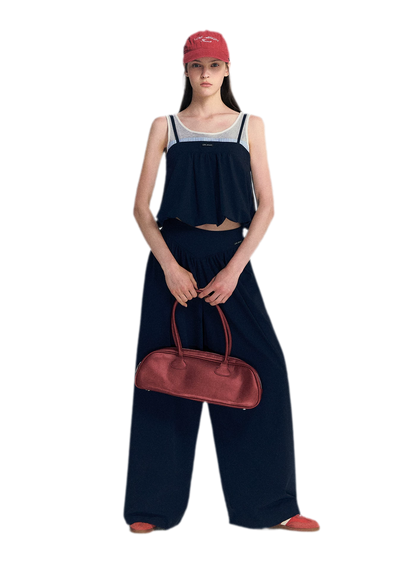 Contrast Faux Layered Set
