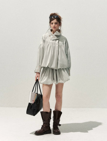 Cotton Plaid Cocoon Set