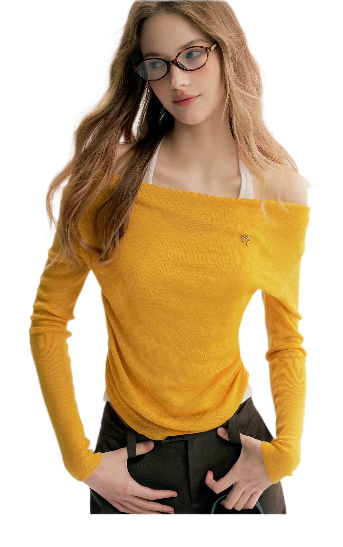 Lyocell Halter Knit Top