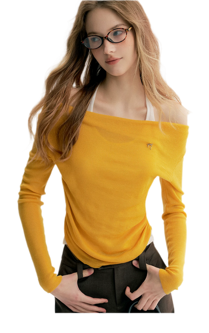 Lyocell Halter Knit Top