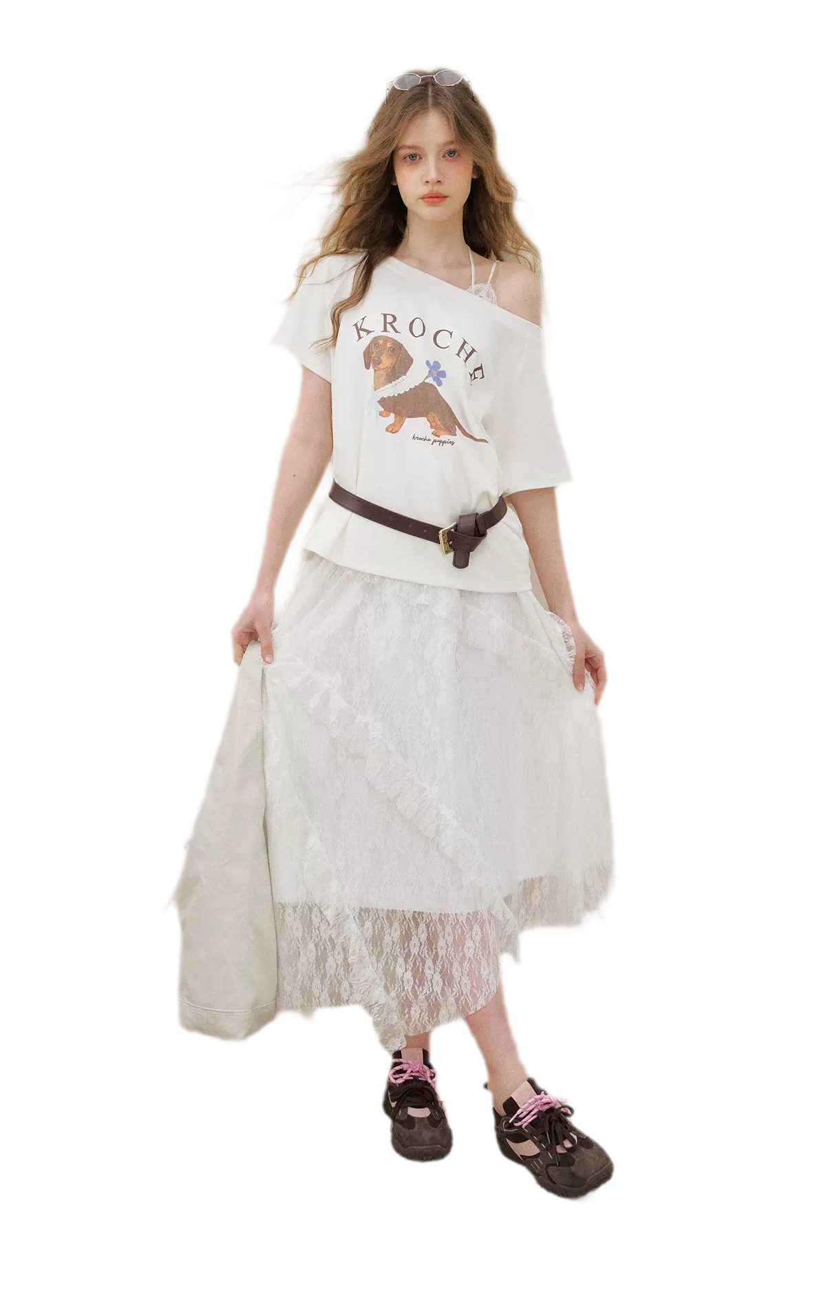 Handpainted Dachshund Tee Cami