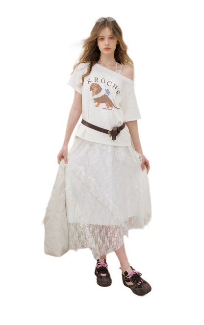 Handpainted Dachshund Tee Cami